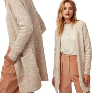 Aritzia Wilfred Free Aronson Alpaca Wool Blend Long Cardigan Sweater Medium